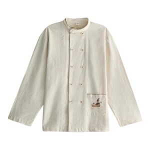 ZARA Home Embroidered Linen Christmas Jacket L